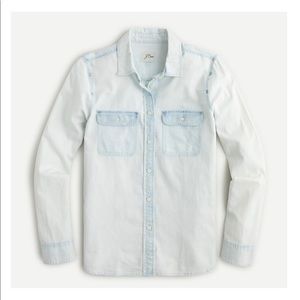 Everyday chambray shirt in bleached-out wash
